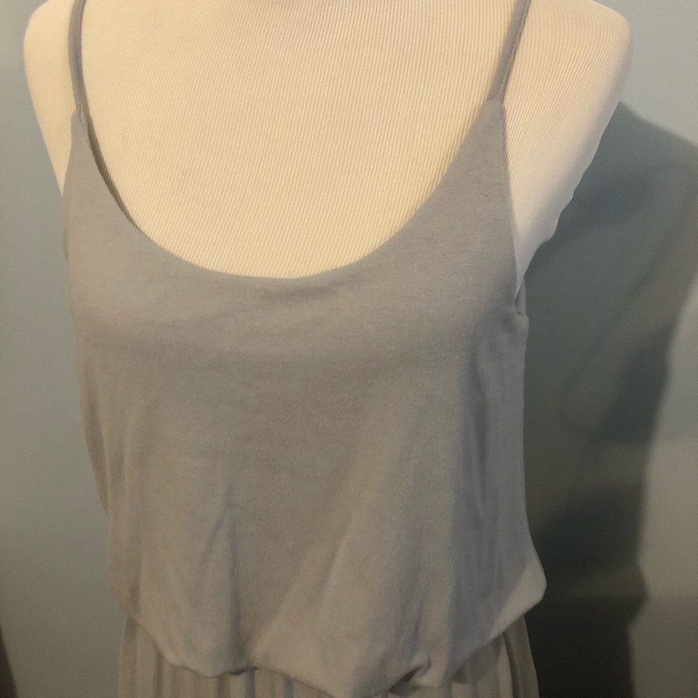 Zenana Premium light grey maxi dress.